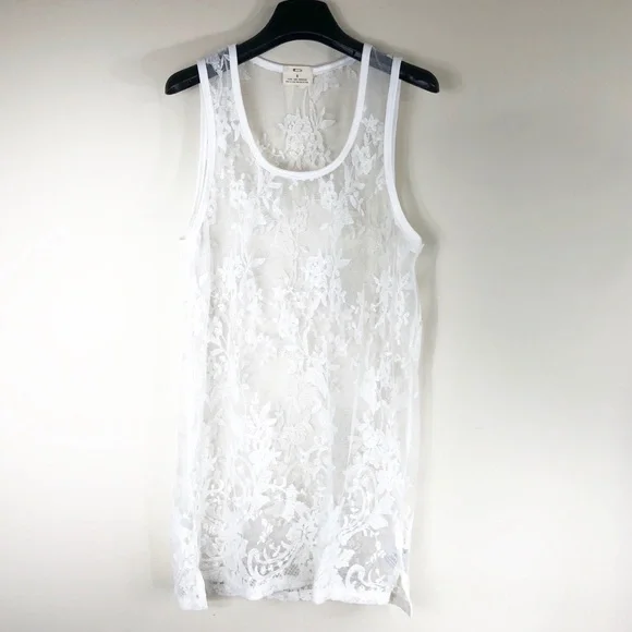 chinese dress ladies Jackie Pinafore Filigree Lace Dress White main image 0